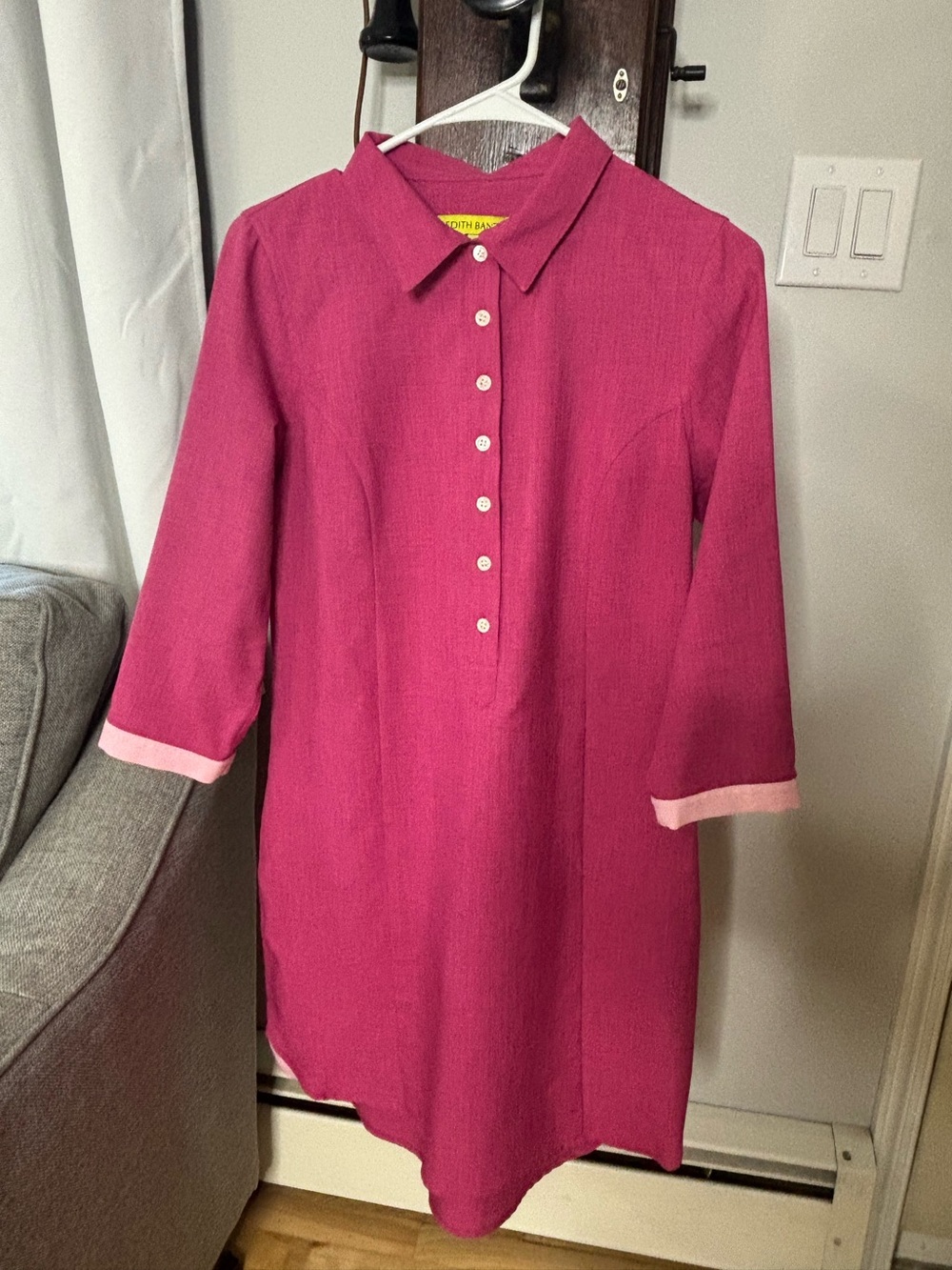 Meredith Banzhoff Magenta Dress‑Shirt – Size S – Excellent Condition